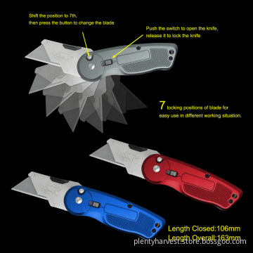 Top High Quality Quick Changeable Blade Knife (#3530)